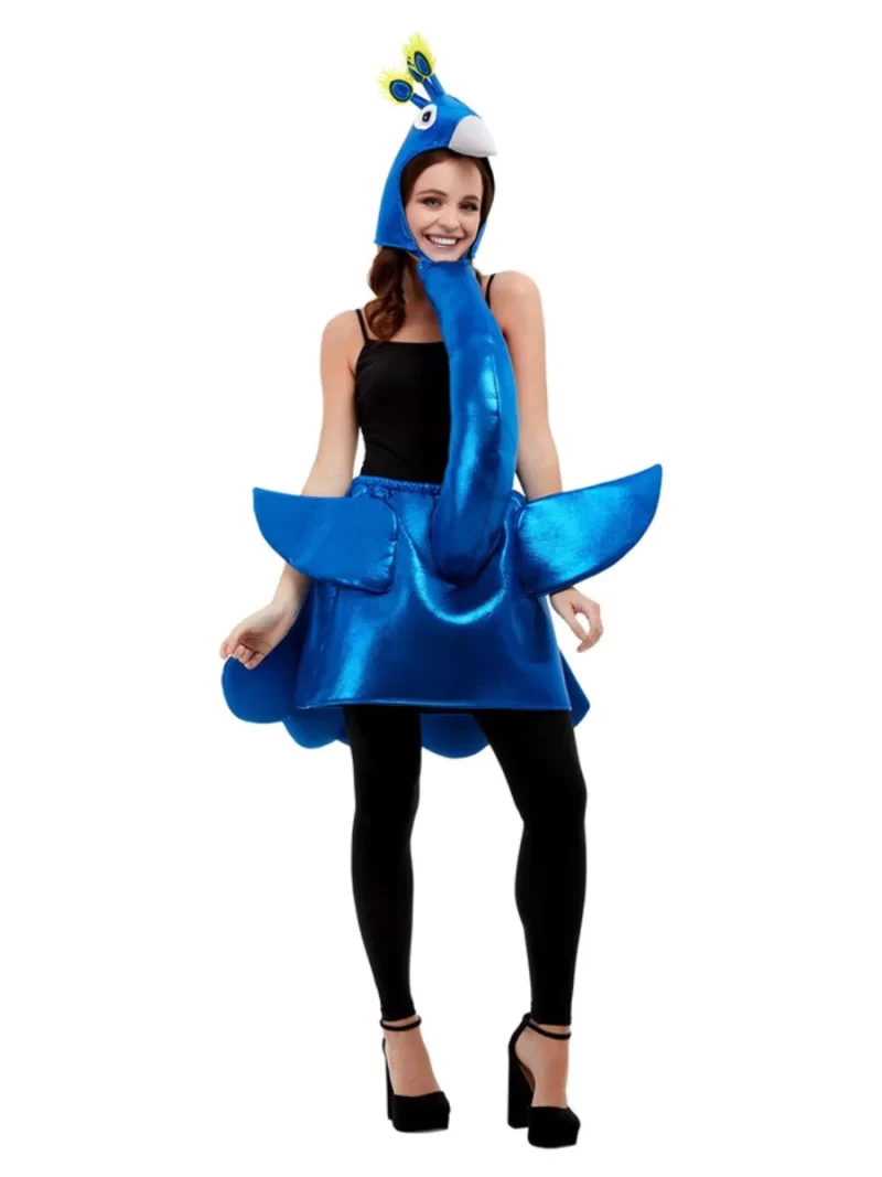 Deluxe Peacock Ladies Fancy Dress Costume - Image 2