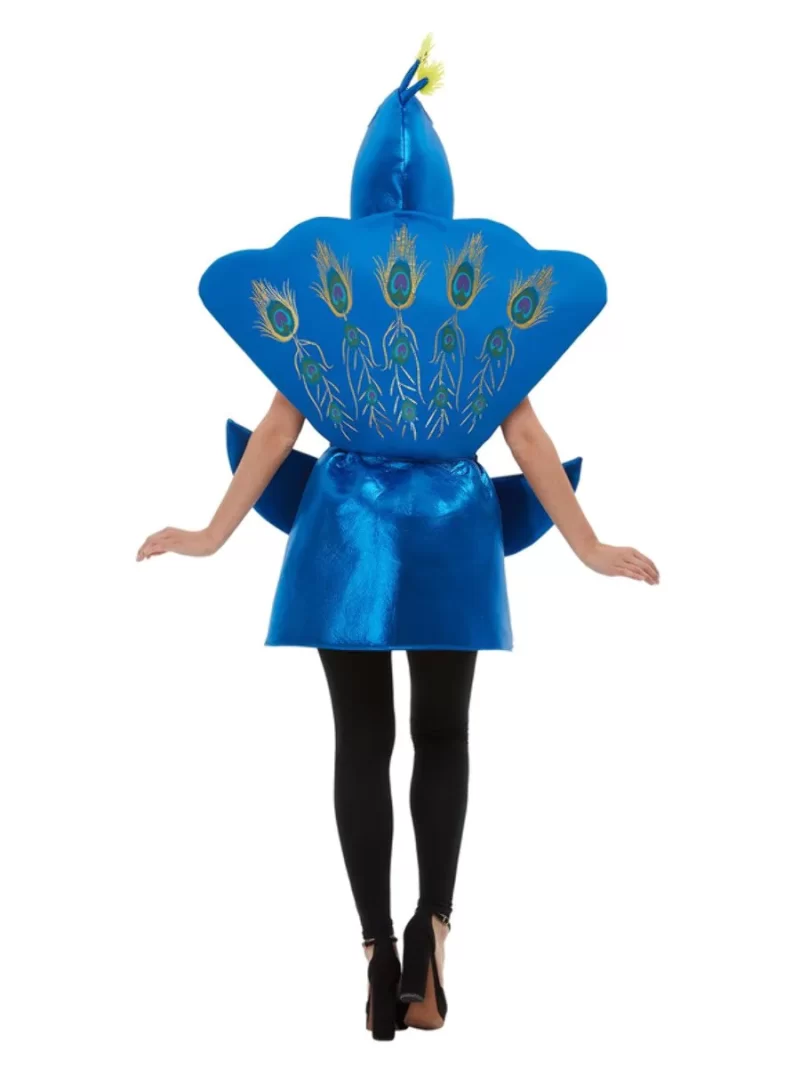 Deluxe Peacock Ladies Fancy Dress Costume - Image 3