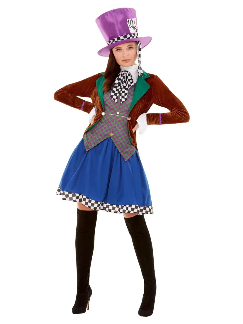 Miss Hatter Ladies Fancy Dress Costume