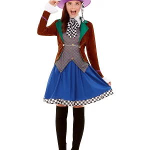Miss Hatter Ladies Fancy Dress Costume - Image 2
