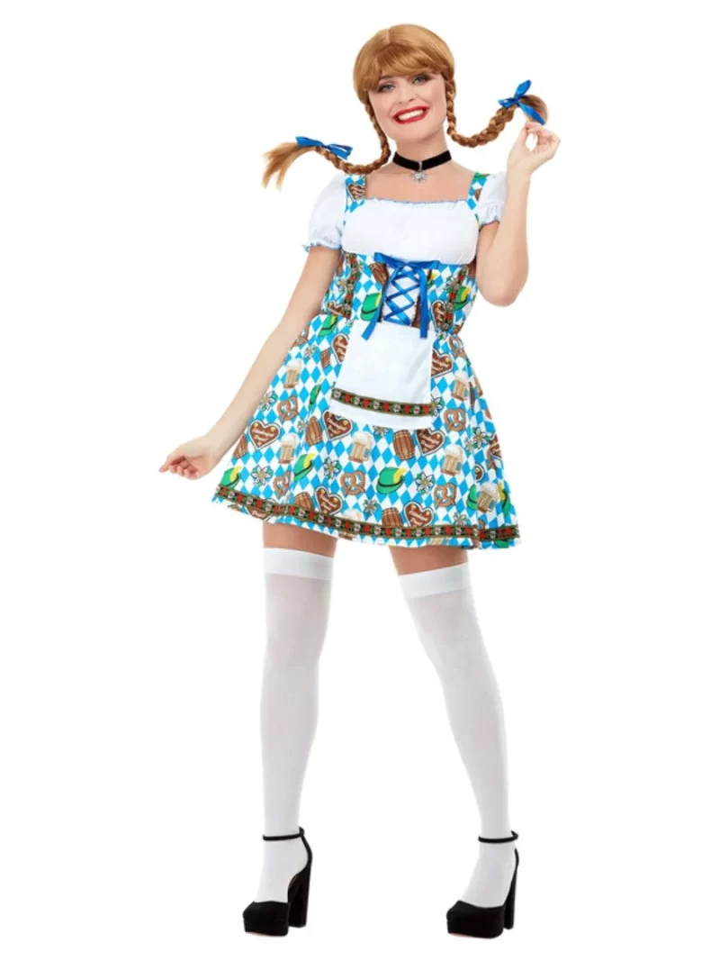 Oktoberfest Beer Maiden (Bavarian) Ladies Fancy Dress Costume