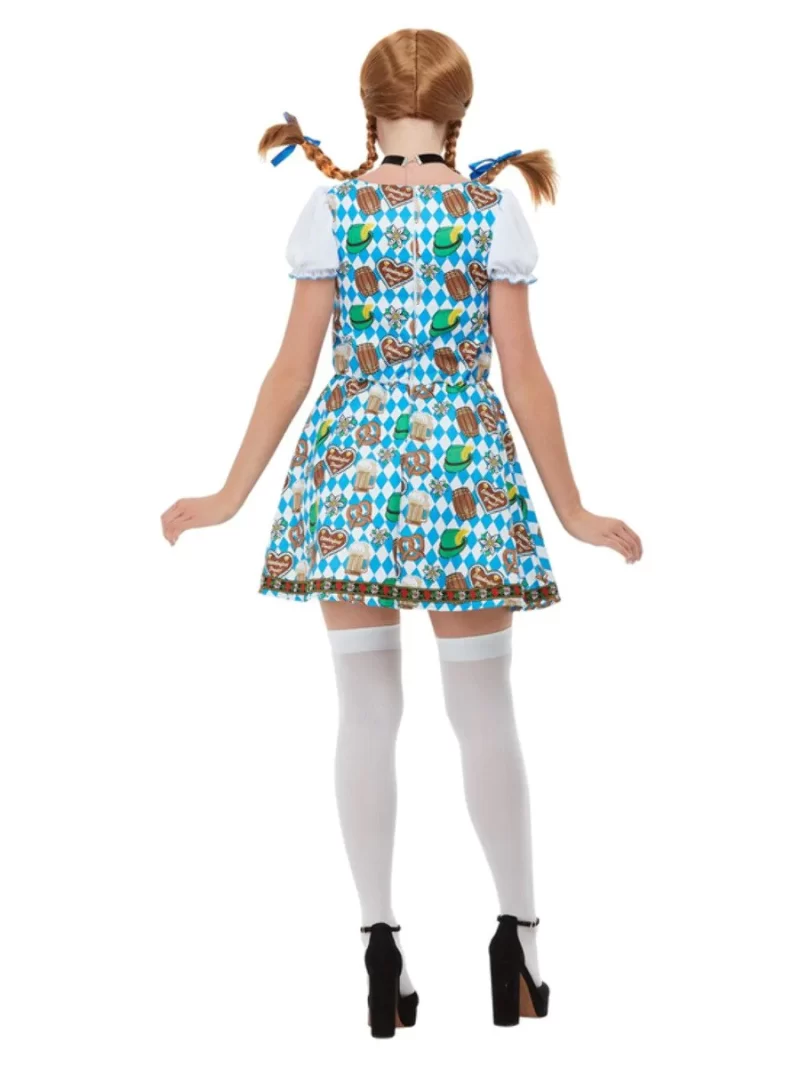 Oktoberfest Beer Maiden (Bavarian) Ladies Fancy Dress Costume - Image 3