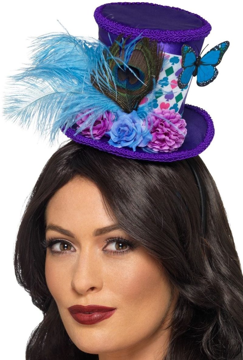 Mad Hatter Mini Feather Hat