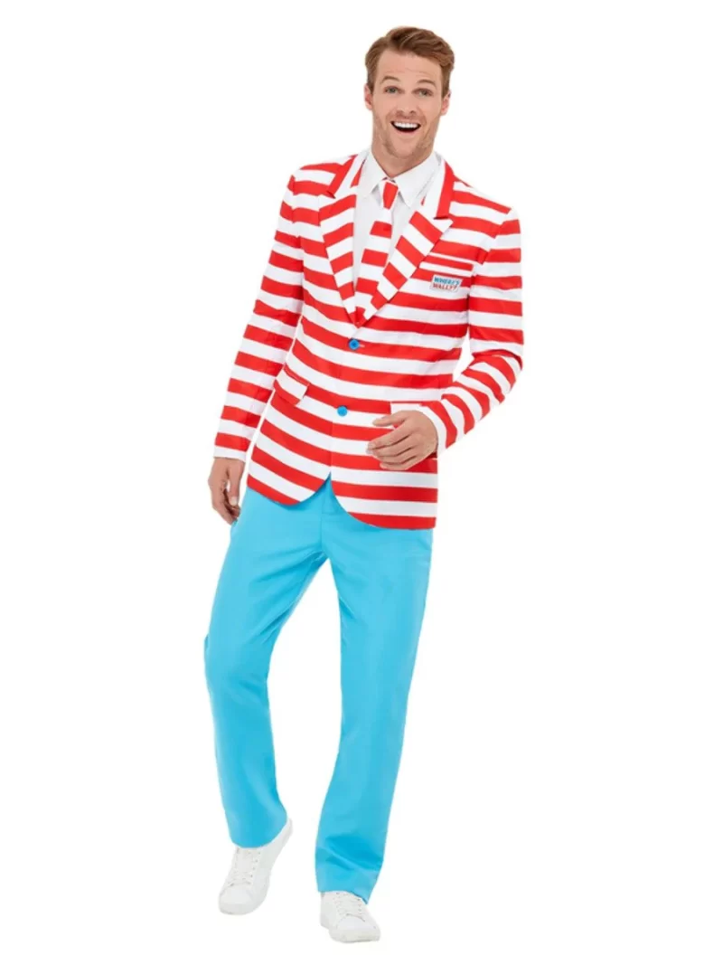 Where's Wally? Suit Men's Fancy Dress Costume