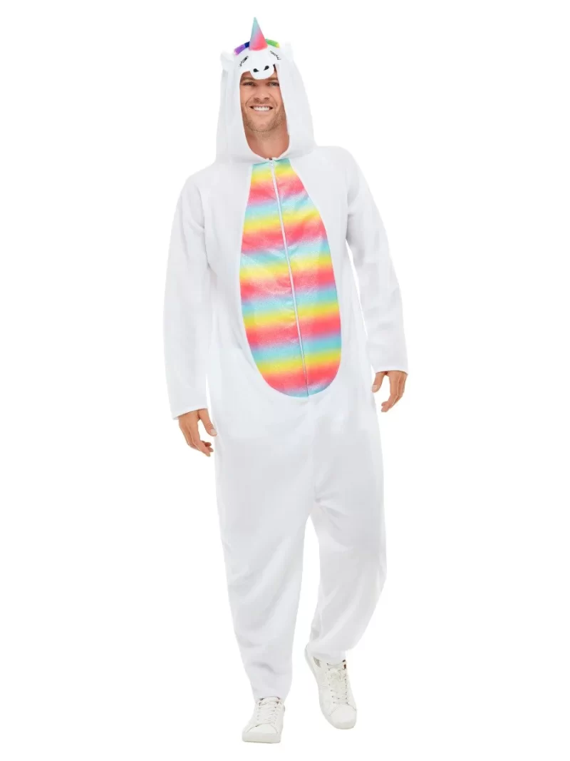 Unicorn Onesie Unisex Adult Fancy Dress Costume - Image 2
