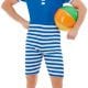 20s Bathing Suit Men's Fancy Dress Costume