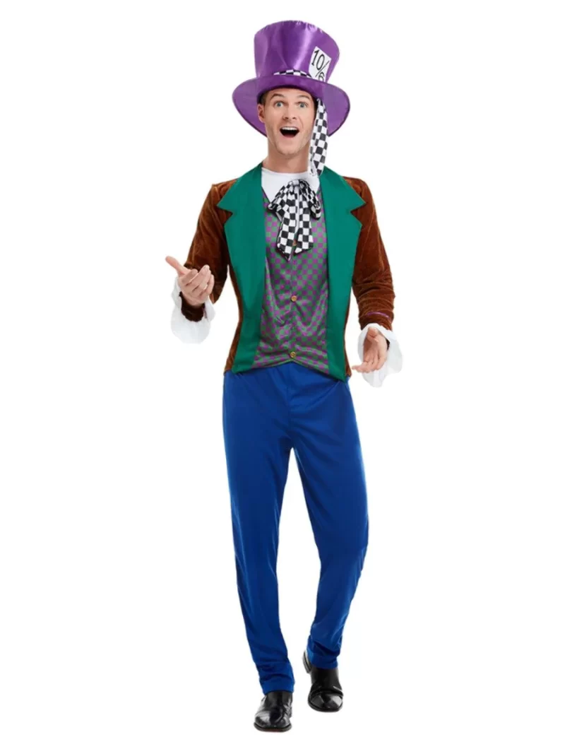 Wonderland Mad Hatter Men's Fancy Dress Costume