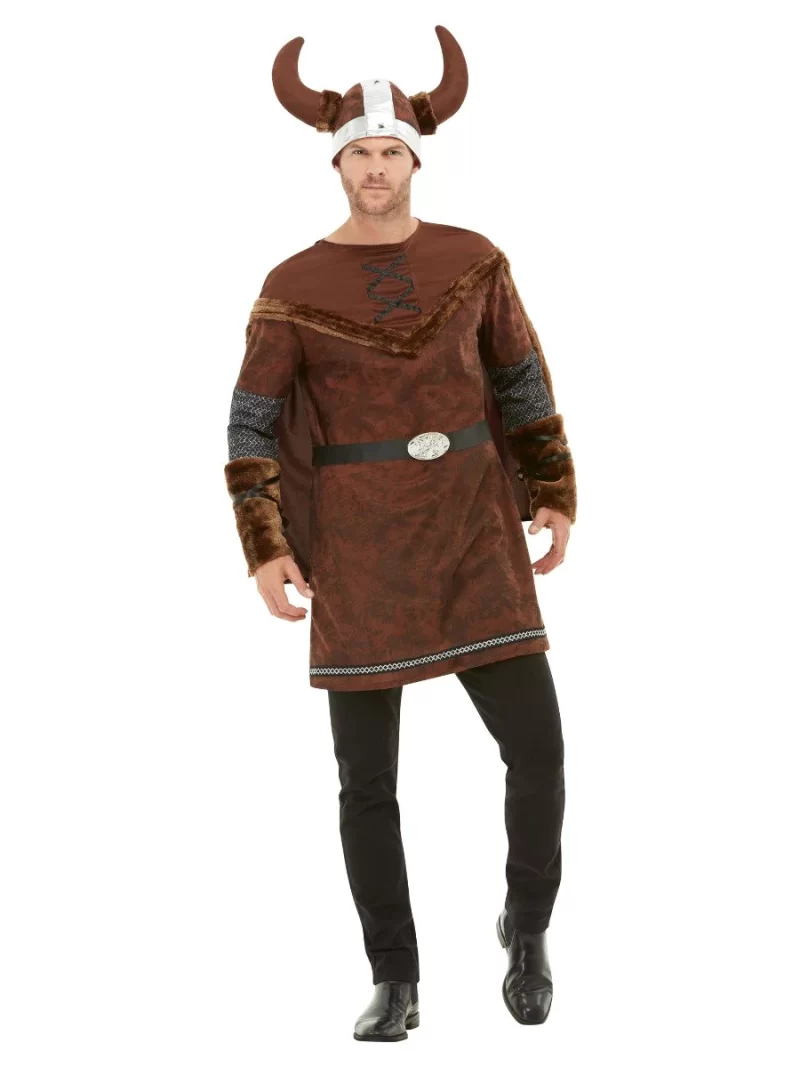 Viking Barbarian Men's Fancy Dress Costume
