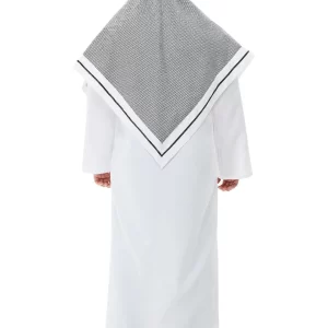 Deluxe Fake Sheikh (Arab) Men's Fancy Dress Costume - Image 3
