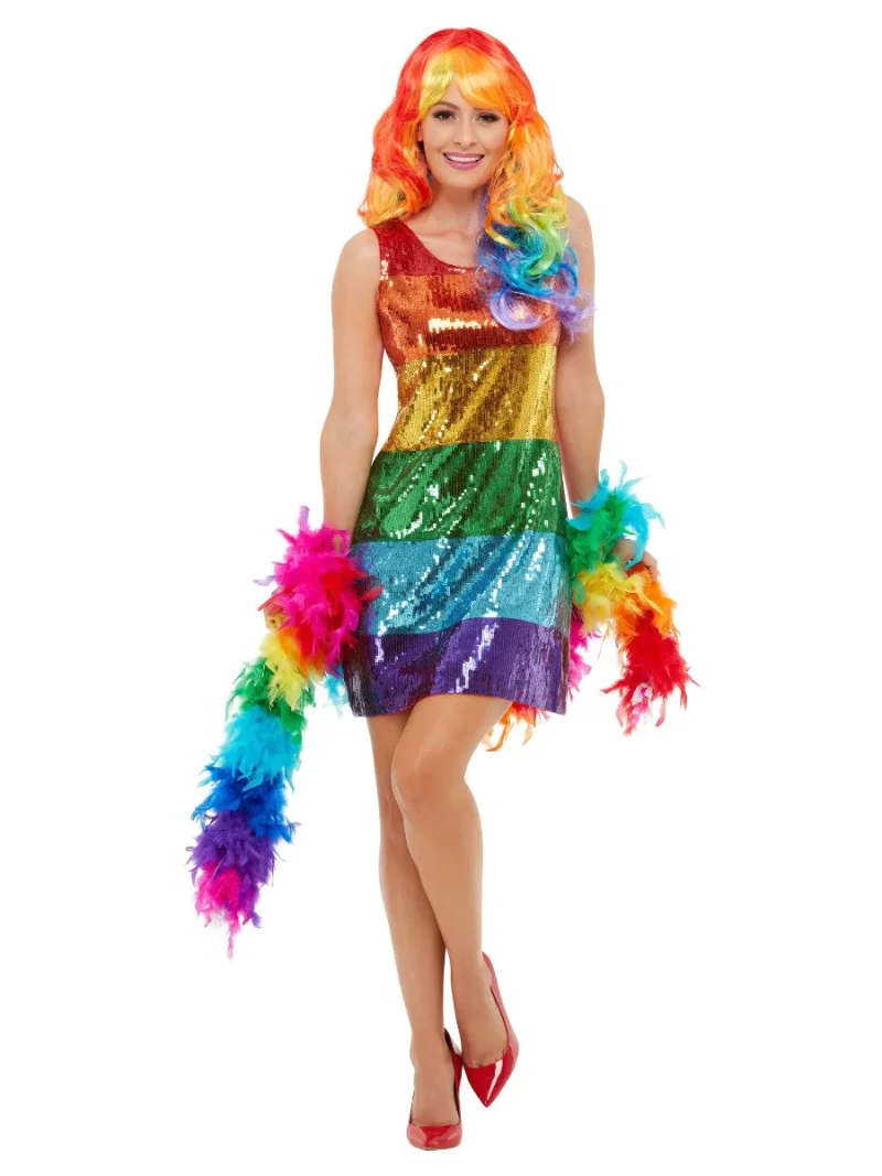 All That Glitters Rainbow Ladies Fancy Dress Costume