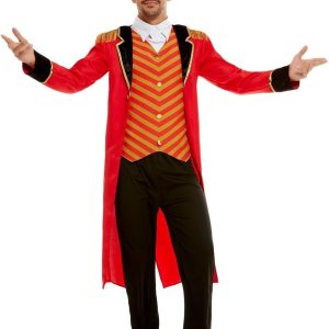 Deluxe Ringmaster Men's Fancy Dress Costume