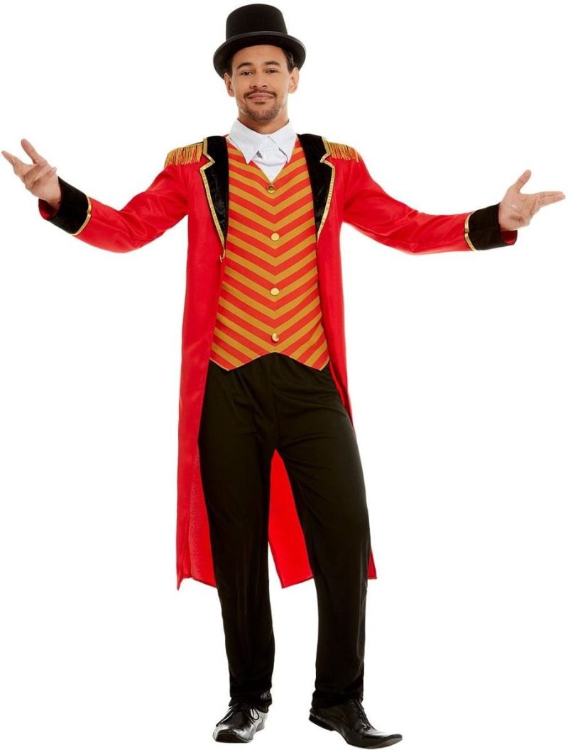 Deluxe Ringmaster Men's Fancy Dress Costume