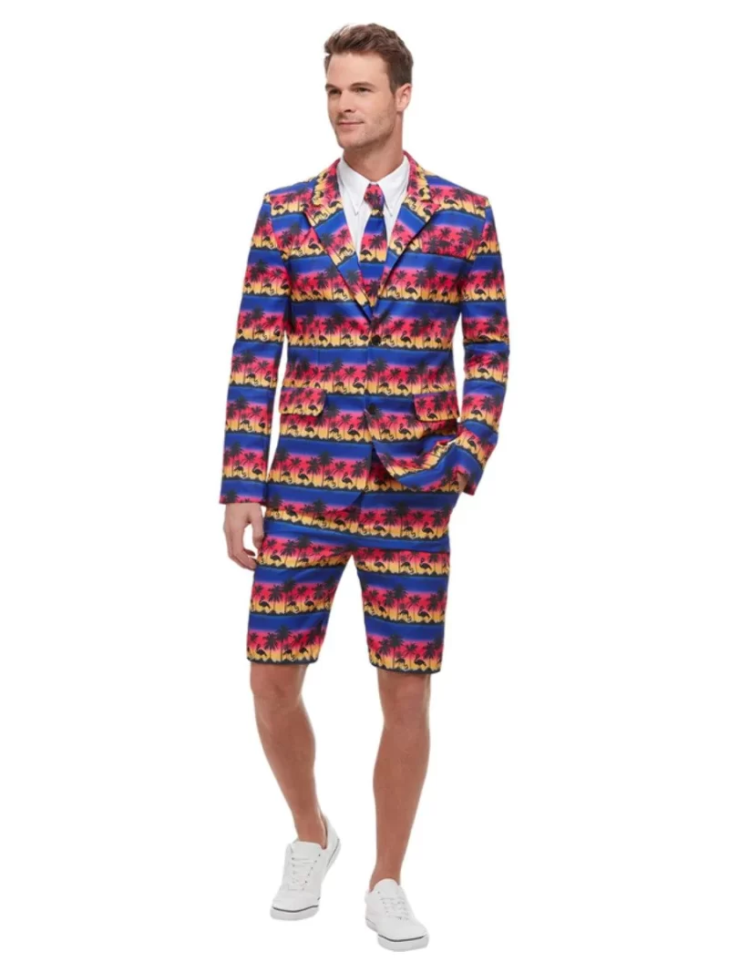 Sunset Flamingo Standout Suit Men's Fancy Dress Costume