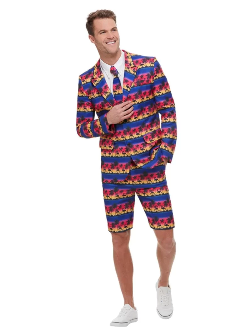 Sunset Flamingo Standout Suit Men's Fancy Dress Costume - Image 2