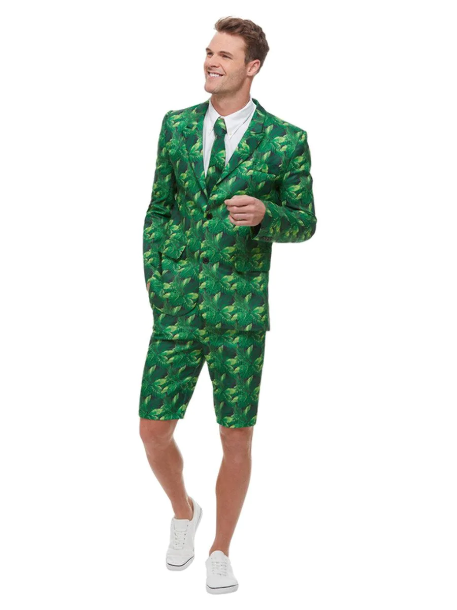 Tropical Palm Tree Short Standout Suit Men's Fancy Dress Costume