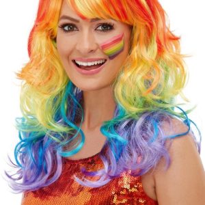 Rainbow Glam Wig