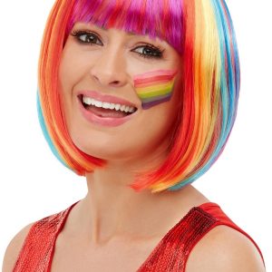Rainbow Bob Wig