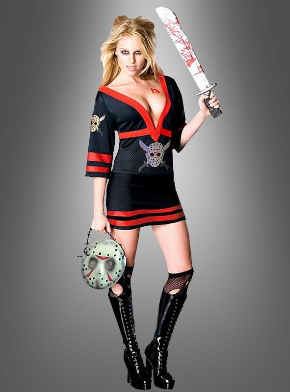 Secret Wishes Miss Voorhees Ladies Fancy Dress Costume (OLD STYLE)