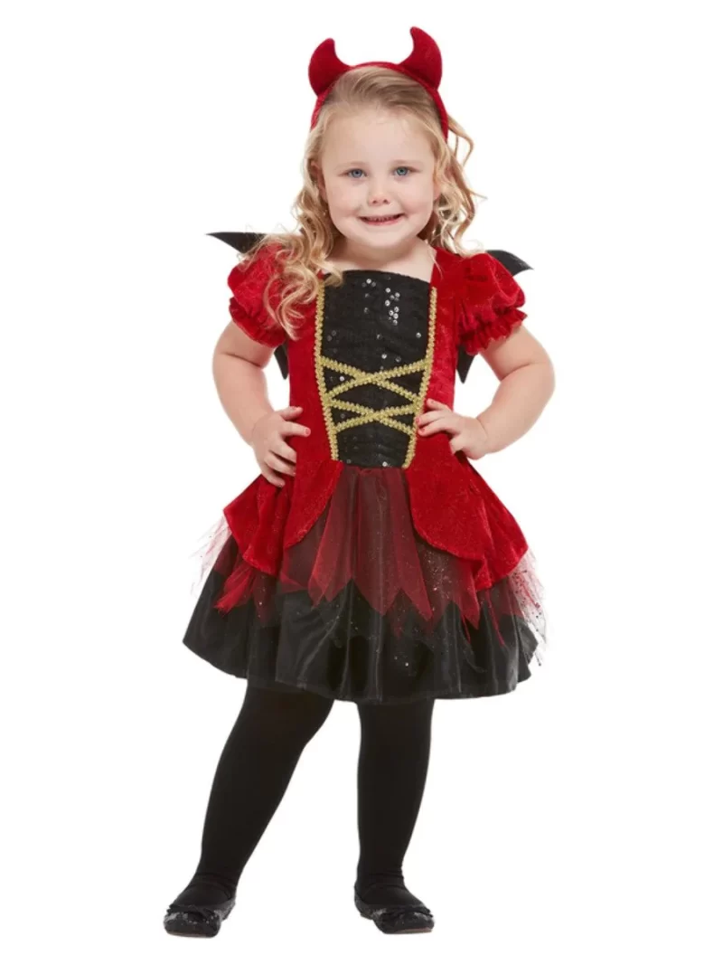 Toddler Devil Girl Children's Halloween Fancy Dress Costume