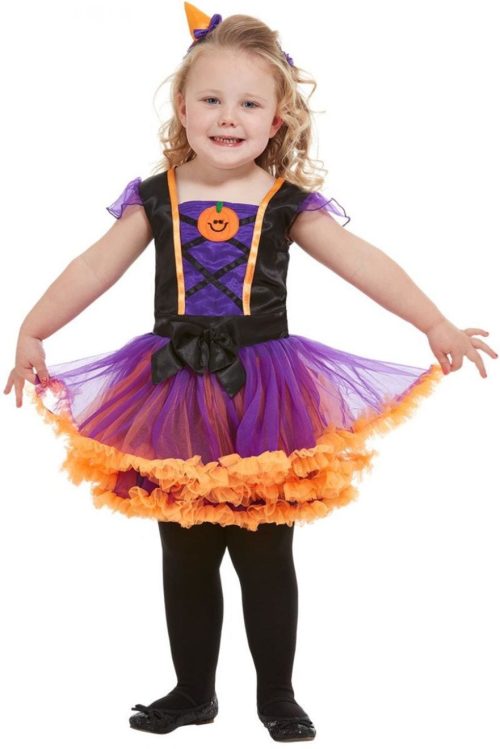 Toddler Pumpkin Witch Children's Halloween Fancy Dress Costume