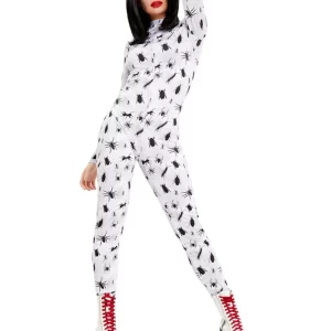 Bugging Out Bug/Insect Bodysuit Ladies Halloween Fancy Dress Costume