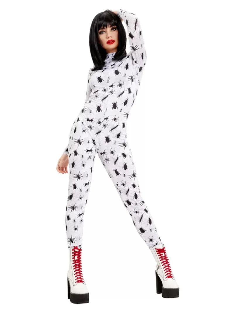 Bugging Out Bug/Insect Bodysuit Ladies Halloween Fancy Dress Costume
