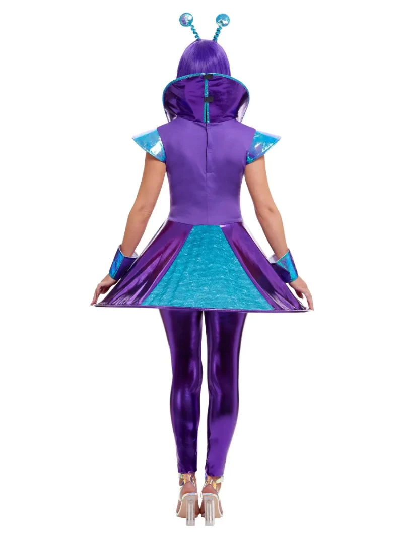 Alien Lady Ladies Halloween Fancy Dress Costume - Image 3