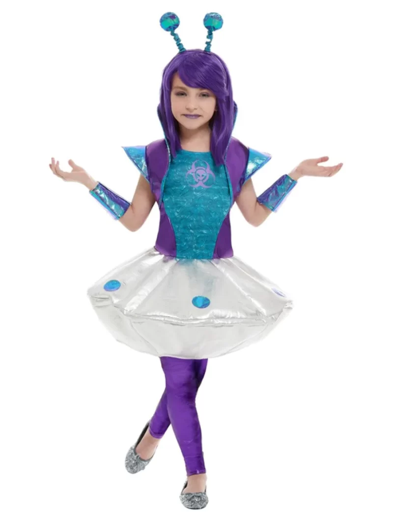 Alien Girl Children's Halloween Fancy Dress Costume - Image 2
