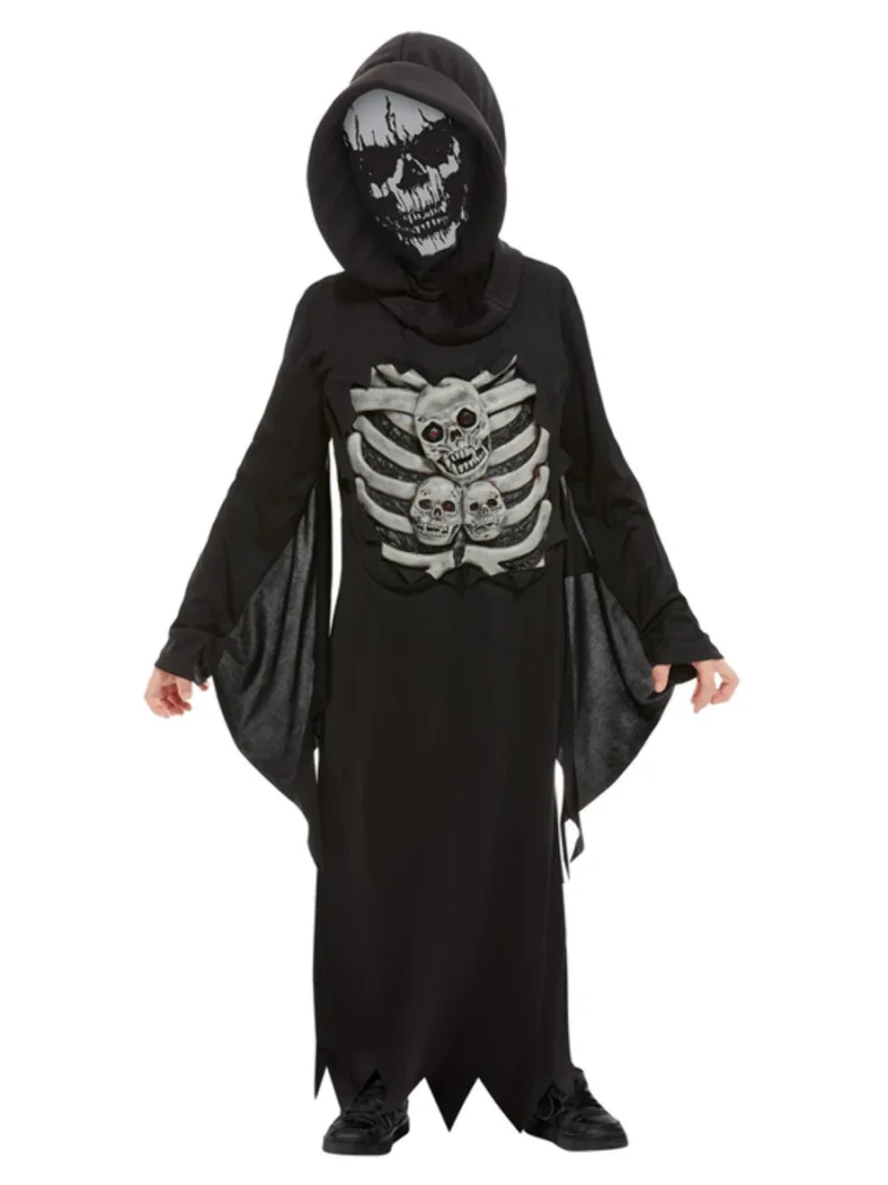 Skeleton Reaper Children's Halloween Fancy Dress Costume - Image 2