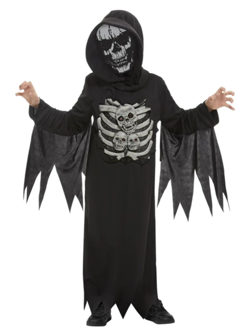 Skeleton Reaper Children's Halloween Fancy Dress Costume