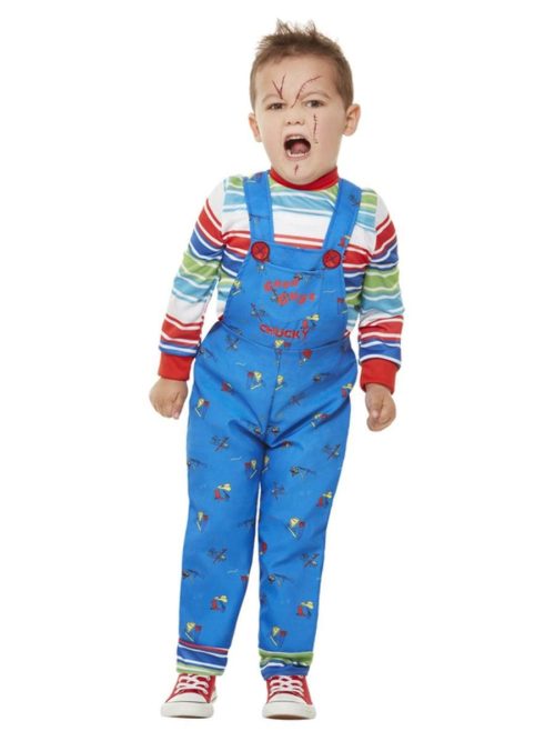 'Child's Play 2 & 3' Chucky Toddler Children's Fancy Dress Costume-0