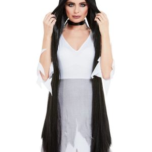 Witch Wig Extra Long, Black, 120cm Long