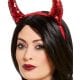 Reversible Sequin Devil Horns, Red, on Headband