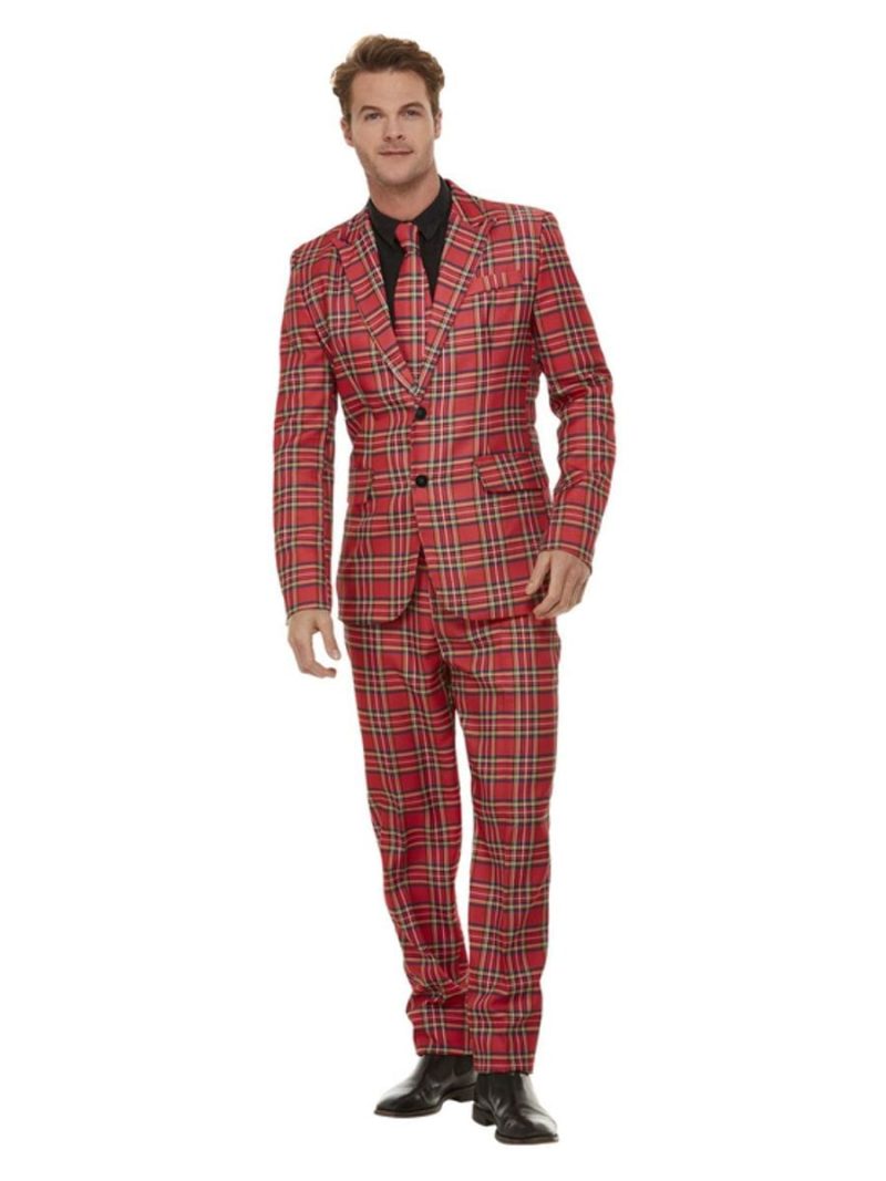 Tartan Suit Men's Fancy Dress Costume