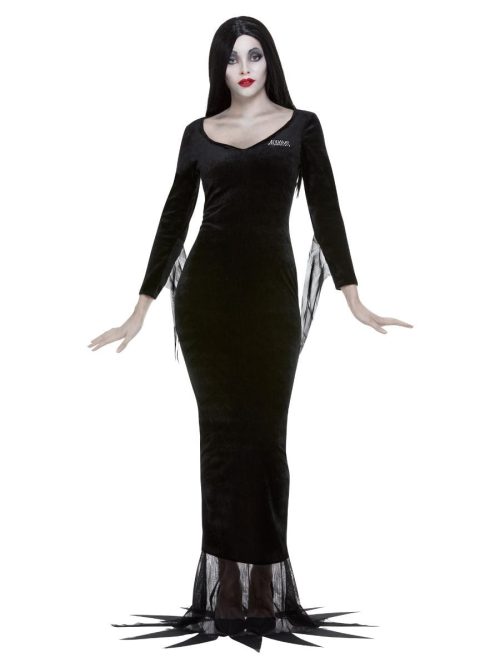 Addams Family Morticia Ladies Halloween Fancy Dress Costume