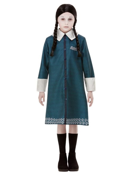 Addams Family Wednesday Children's Halloween Fancy Dress Costume