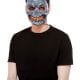 Skeleton Mask, Light Up, Grey, with Elastic Strap
