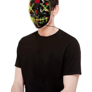 Stitch Face Mask, Green Neon Light Up - Image 2