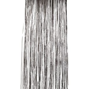 Shimmer Curtain, Metallic Black