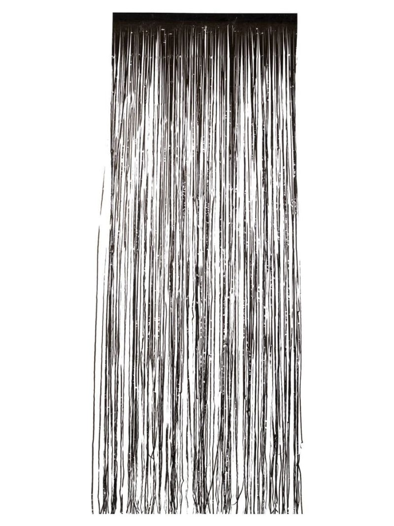 Shimmer Curtain, Metallic Black