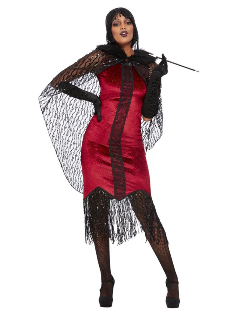 Deluxe Vampire Flapper Fancy Dress Costume Fancy Dress Costume