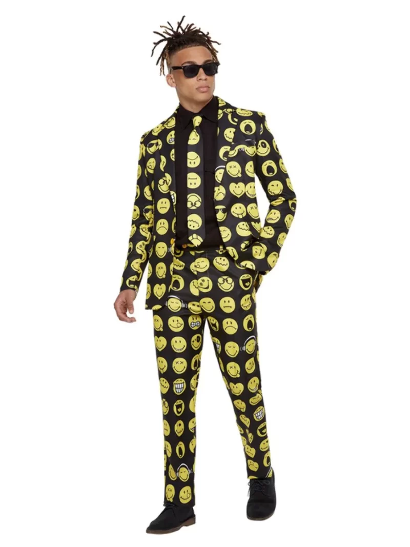 Smiley Standout Suit Men's Fancy Dress Costume