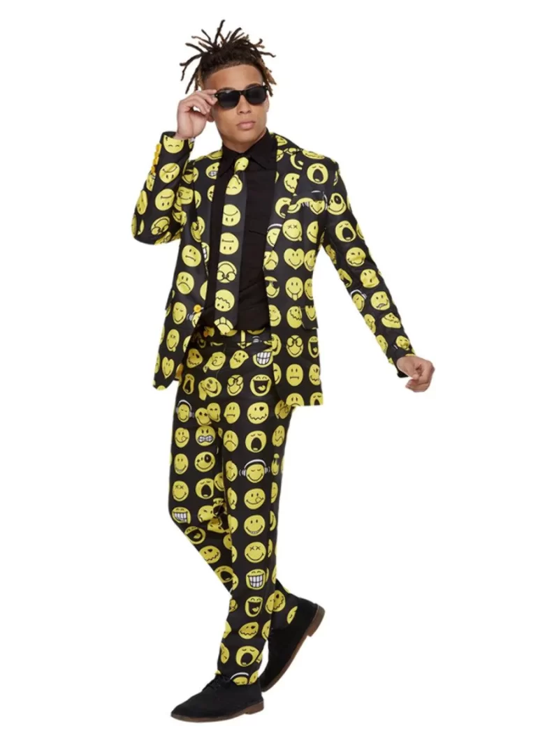 Smiley Standout Suit Men's Fancy Dress Costume - Image 2
