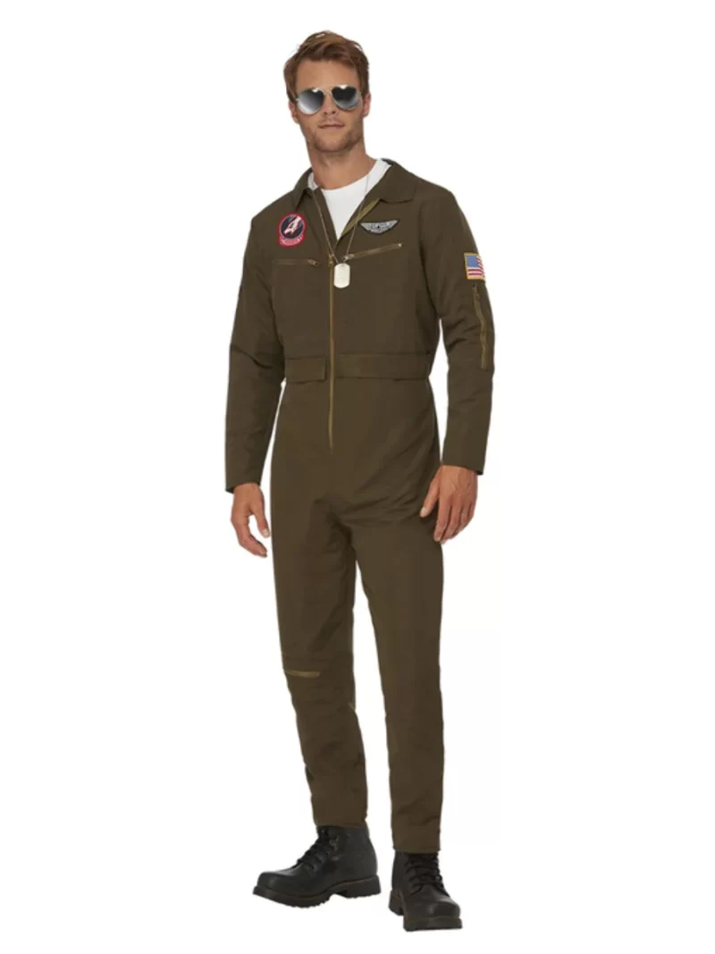 Top Gun Maverick Mens Aviator Men's Fancy Dress Costume