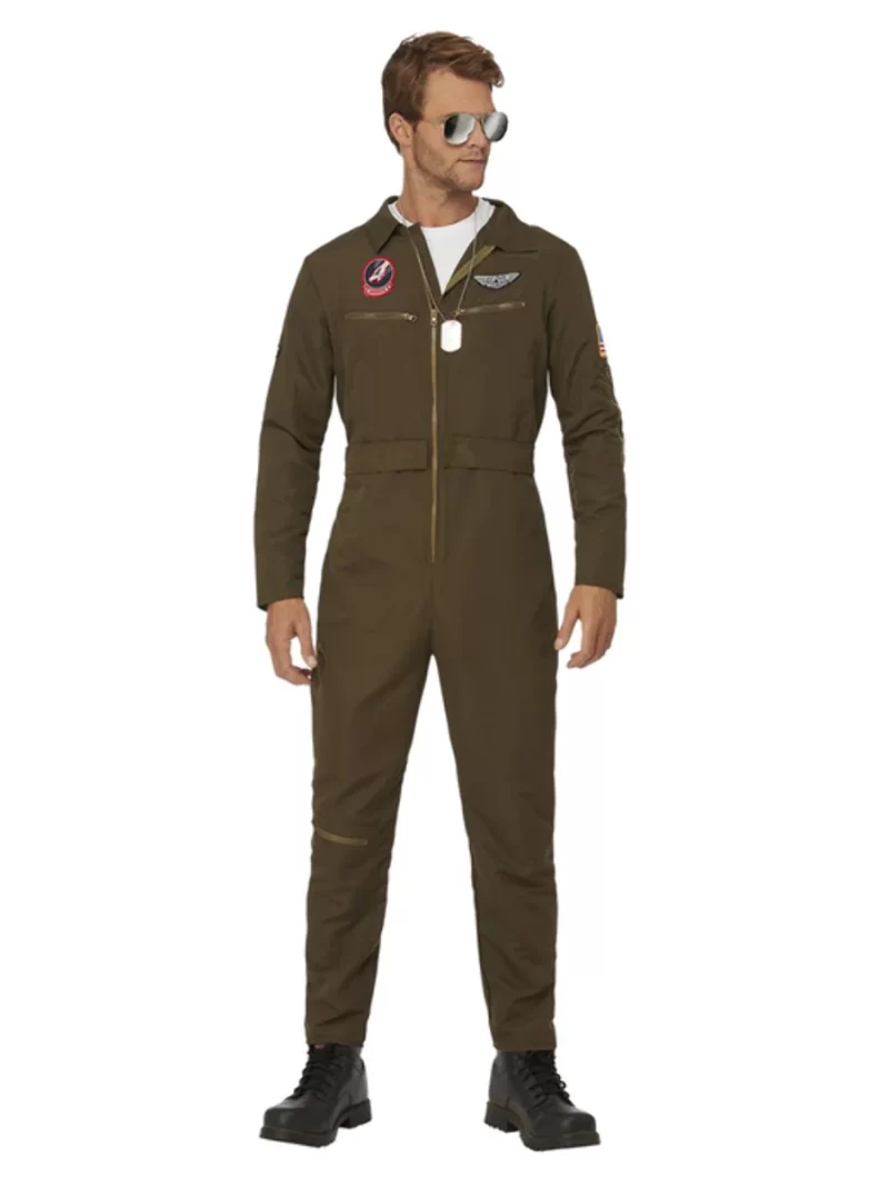 Top Gun Maverick Mens Aviator Men's Fancy Dress Costume - Image 2