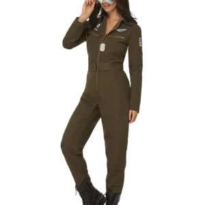 Top Gun Maverick Ladies Aviator Ladies Fancy Dress Costume - Image 2