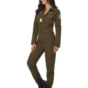 Top Gun Maverick Ladies Aviator Ladies Fancy Dress Costume - Image 4