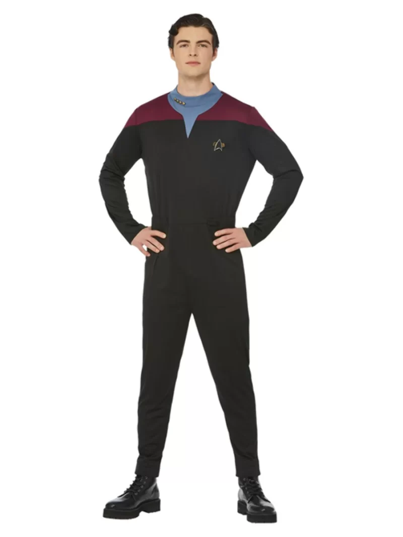Star Trek Voyager Command Uniform Men's Fancy Dress Costume
