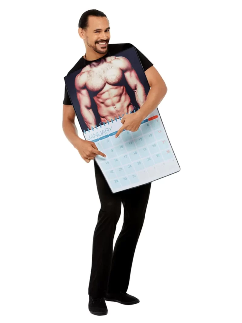 Sexy Calendar Novelty Men's Fancy Dress Costume