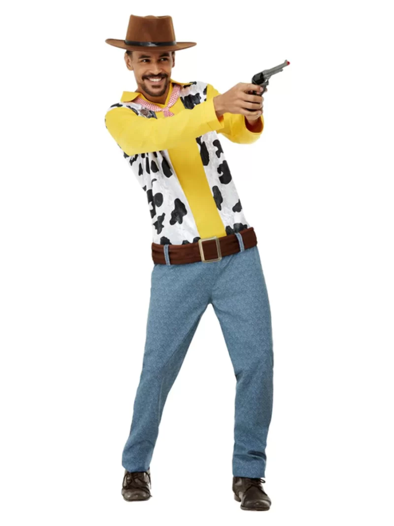 Western Cowboy (Woody) Men's Fancy Dress Costume - Image 2